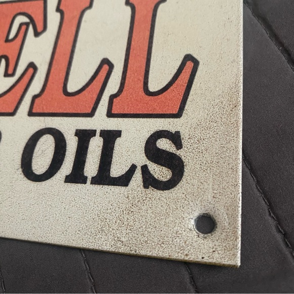 Vintage retro Shell Motor Oils “The Unanimous Choice” sign c 1995 - Picture 13 of 15
